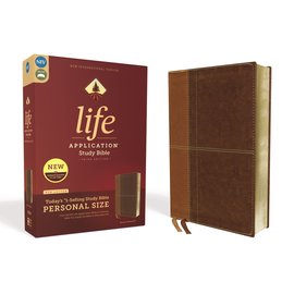 NIV Personal Size Life Application Study Bible, Brown Leathersoft