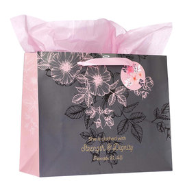 Gift Bag - Strength and Dignity, Large