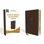 RVR60 Large Print Ultrathin Bible, Brown Leathersoft