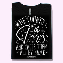 T-shirt - WD He Counts the Stars, Black