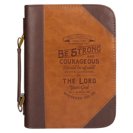 Bible Cover - Do Not Be Afraid, Brown Two-tone