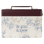 Bible Cover - Be Still and Know, Neutral Florals