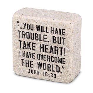 Decor Block - I Have Overcome, John 16:33