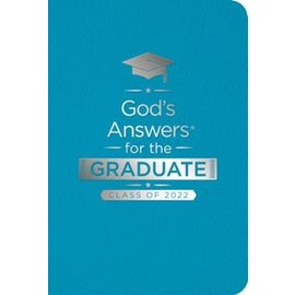 God's Answers for the Graduate: Class of 2022, Teal Imitation Leather