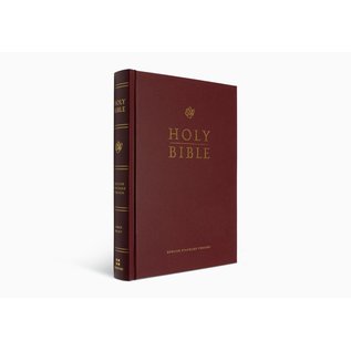 ESV Large Print Pew and Worship Bible, Burgundy Hardcover