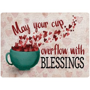 Jigsaw Puzzle - May Your Cup Overflow With Blessings (80 Pieces)