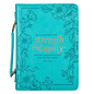 Bible Cover - Strength & Dignity, Teal