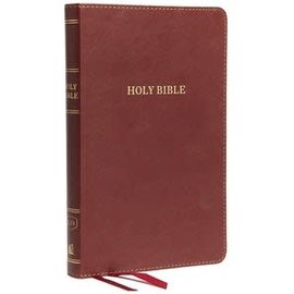 KJV Thinline Bible, Burgundy Leathersoft, Indexed