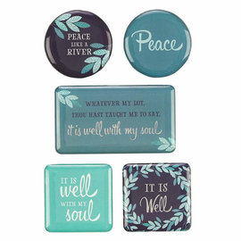 Magnet Set - It is Well, Teal