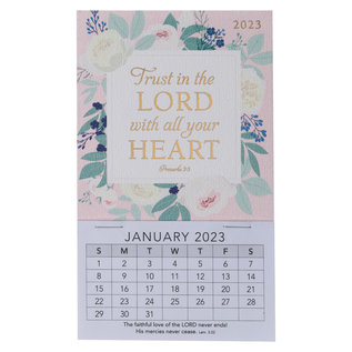 2023 Mini Magnetic Calendar - Trust in the Lord