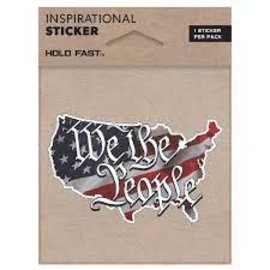 DISCONTINUED Sticker - We The People, American Flag