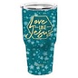 DISCONTINUED Stainless Steel Tumbler - Love Like Jesus, Floral (30 oz)