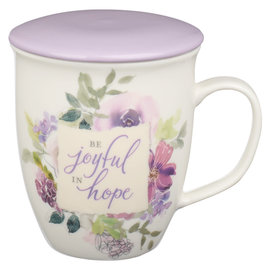 Mug - Joyful in Hope, Lidded