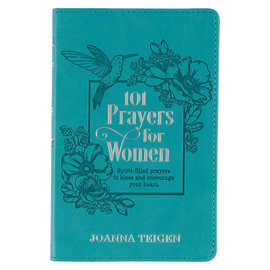 101 Prayers for Women (Joanna Teigen), Turquoise Faux Leather