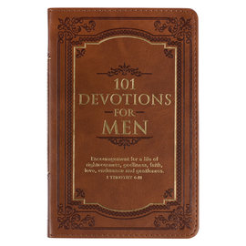 101 Devotions for Men, Tawny Faux Leather