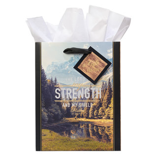 Gift Bag - The Lord is my Strength, Medium