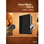NIV Large Print Every Man's Bible, Black/Onyx TuTone, Indexed