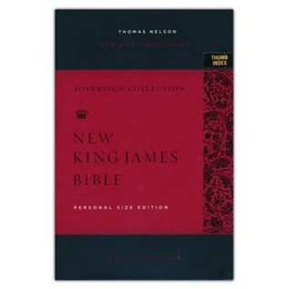 NKJV Sovereign Collection Personal Size Reference Bible, Black Leathersoft, Indexed