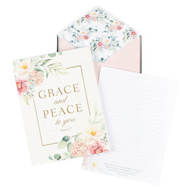 Writing Set - Grace and Peace, Floral