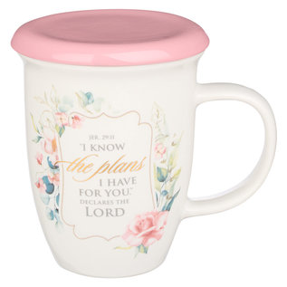 Mug - I Know the Plans, Pink Lidded