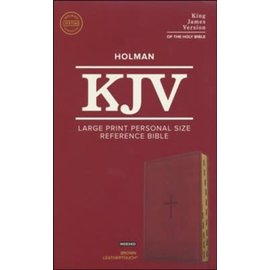 KJV Large Print Personal Size Reference Bible, Brown LeatherTouch, Indexed