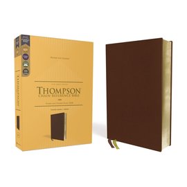 KJV Thompson Chain-Reference Bible, Brown Genuine Calfskin Leather