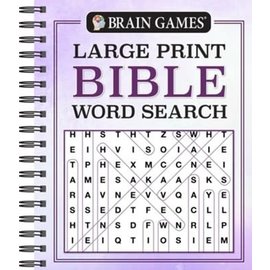 Large Print Bible Word Search, Purple