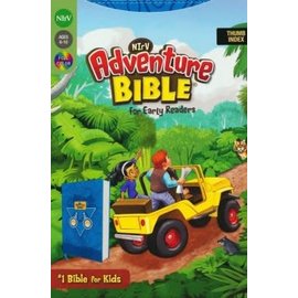 NIrV Adventure Bible for Early Readers, Blue Binoculars Leathersoft, Indexed