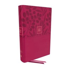 KJV Large Print Personal Size End-of-Verse Reference Bible, Pink Leathersoft