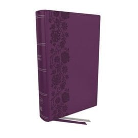 KJV Large Print Personal Size End-of-Verse Reference Bible, Purple Leathersoft, Indexed