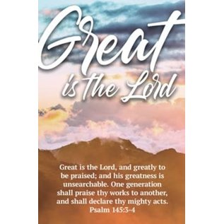 Bulletin - Great is the Lord (Pack of 100)