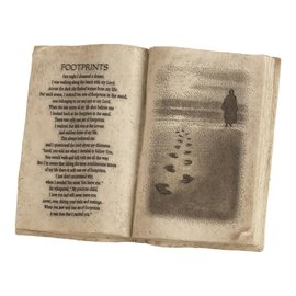 Tabletop Decor - Footprints, Book