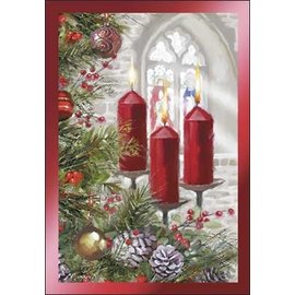 Boxed Christmas Cards - May Your Christmas Be Lighted, Candles