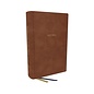 NKJV Large Print Foundation Study Bible, Brown Leathersoft, Indexed
