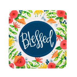 Coaster Set - Blessed, Floral