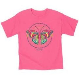 Kids T-Shirt - New Creation Butterfly, Pink