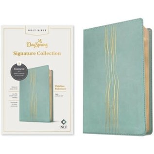 NLT Thinline Reference Bible, Sage LeatherLike (Filament)