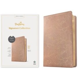 NLT DaySpring Signature Collection Super Giant Print Bible, Blush Floral LeatherLike (Filament)