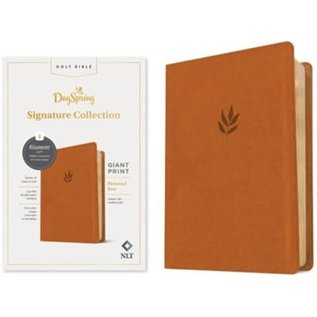 NLT Personal Size Giant Print Bible, Classic Tan LeatherLike (Filament)