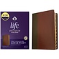 COMING OCTOBER 2022 NKJV Large Print Life Application Study Bible 3, Brown/Mahogany LeatherLike, Indexed