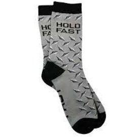 Socks - Hold Fast, Gray Treadplate