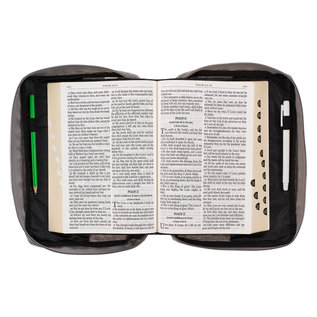 Bible Cover - My Light and Salvation, Gray