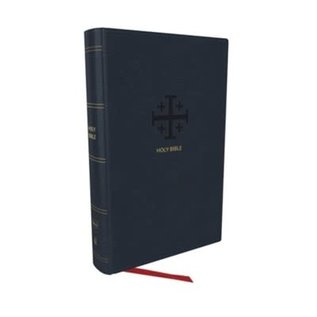 NKJV Large Print Personal Size End-of-Verse Reference Bible, Navy Leathersoft, Indexed