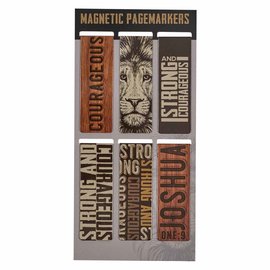 Magnetic Bookmarks - Strong and Courageous