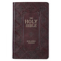 KJV Giant Print Reference Bible, Dark Brown Faux Leather, Indexed