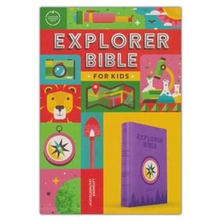 CSB Explorer Bible for Kids, Lavender LeatherTouch