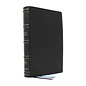 NKJV Large Print Maclaren Series Thinline Reference Bible, Black Genuine Leather, Indexed