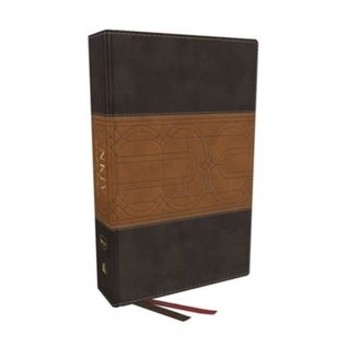NKJV Full-Color Study Bible, Brown LeatherLook