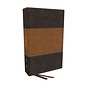 NKJV Full-Color Study Bible, Brown Leathersoft, Indexed
