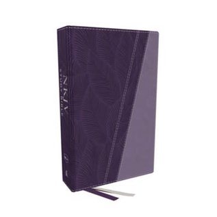 NKJV Full-Color Study Bible, Purple Leathersoft, Indexed